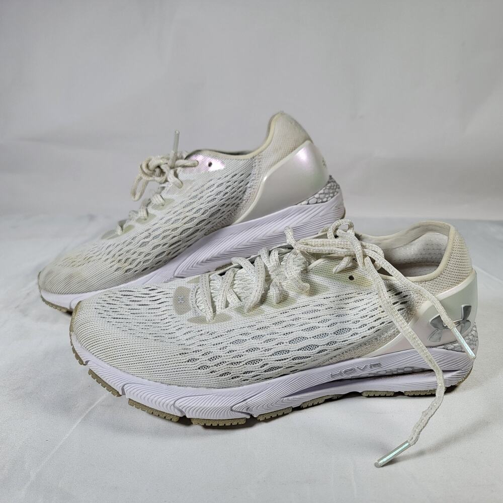 Under Armour HOVR Sonic 3 Womens Size 8.5 White Running Shoes Athletic Sneakers
